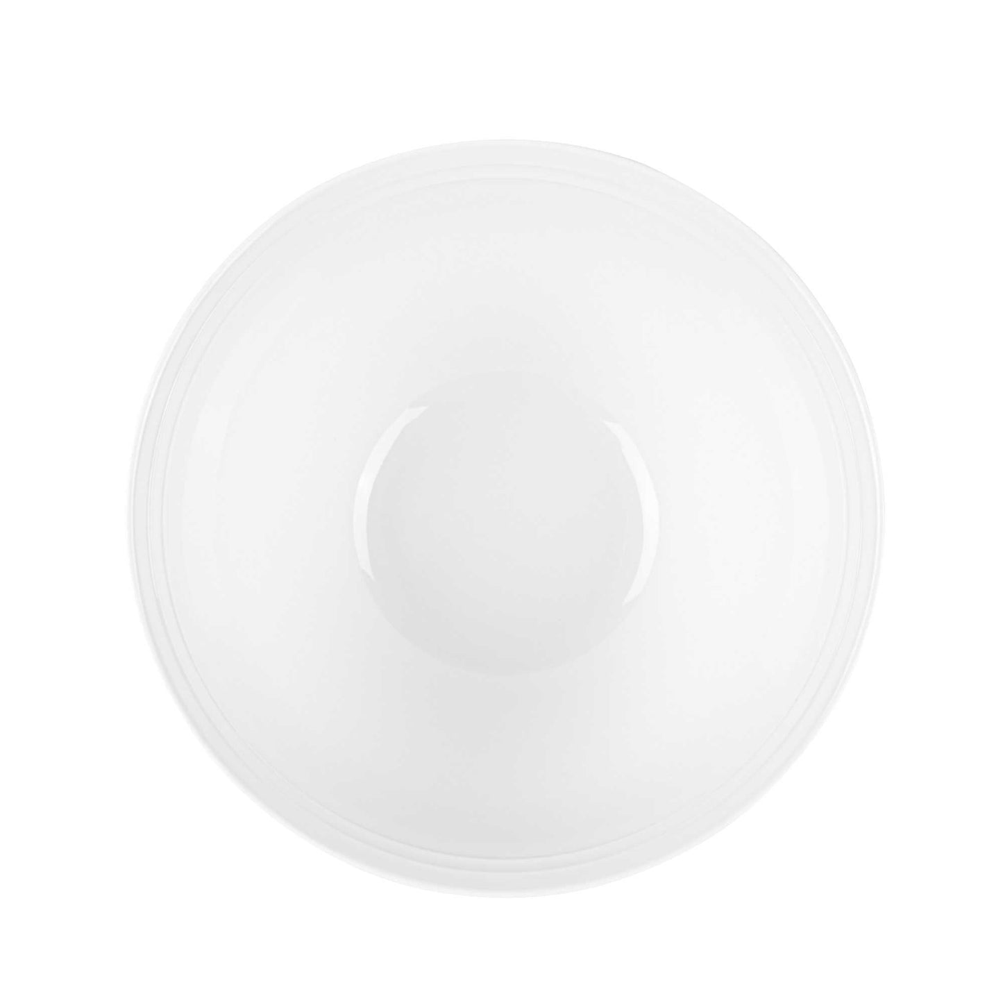 Voga 74 oz Round White Melamine Large Bowl - Incline - 8 1/2" x 8 1/2" x 4 1/4" - 10 count box