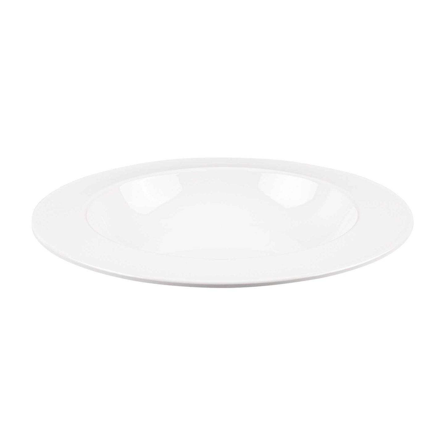Voga 36 oz Round White Melamine Large Bowl - Classic - 12" x 12" x 2" - 10 count box