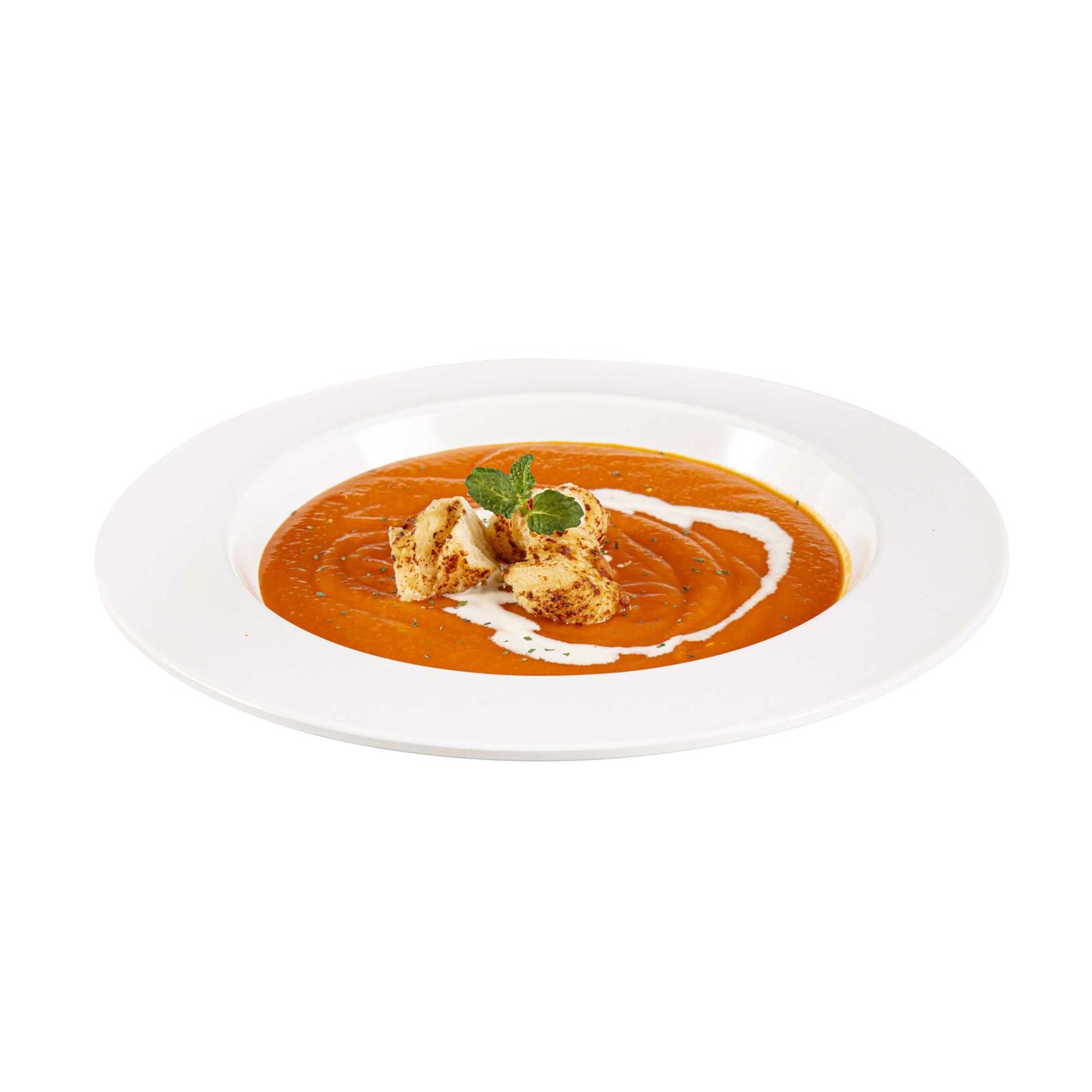 Voga 20 oz Round White Melamine Small Bowl - Classic - 10" x 10" x 1 1/2" - 10 count box