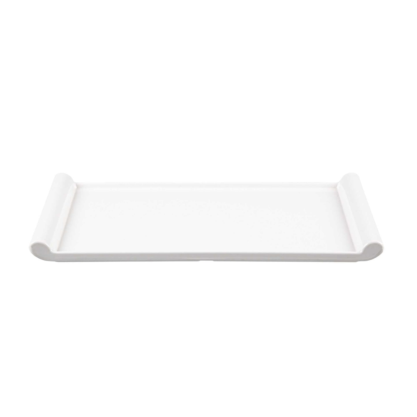 Voga Rectangle White Melamine Large Plate - Japonais - 14" x 8 1/4" x 1" - 10 count box