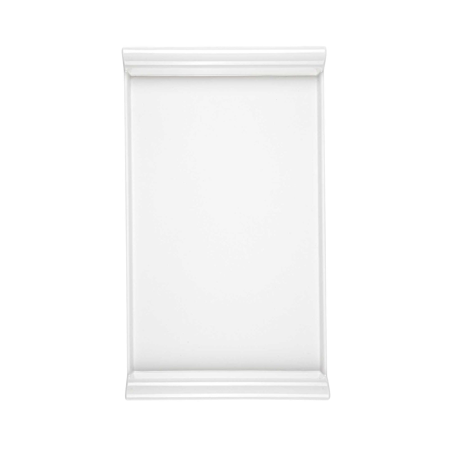 Voga Rectangle White Melamine Large Plate - Japonais - 14" x 8 1/4" x 1" - 10 count box