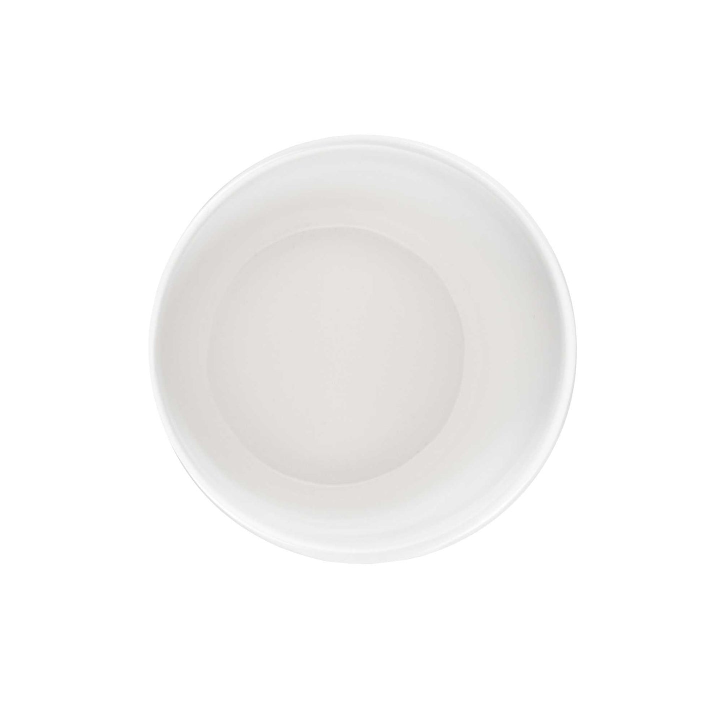 Voga 9 oz Round White Melamine Cup - Incline - 3" x 3" x 3" - 10 count box