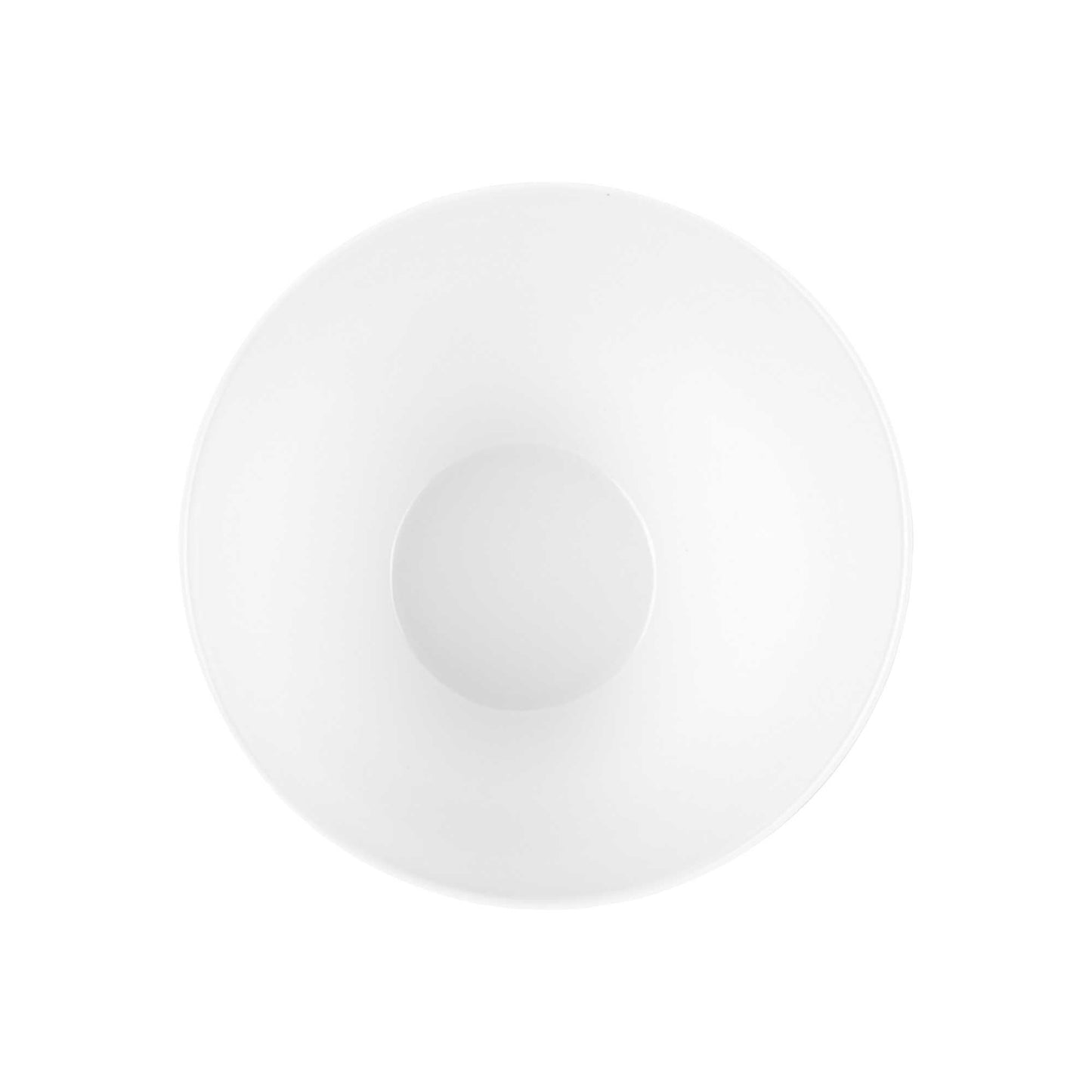 Voga 24 oz Round White Melamine Small Bowl - Incline Face - 6" x 6" x 3" - 2 count box