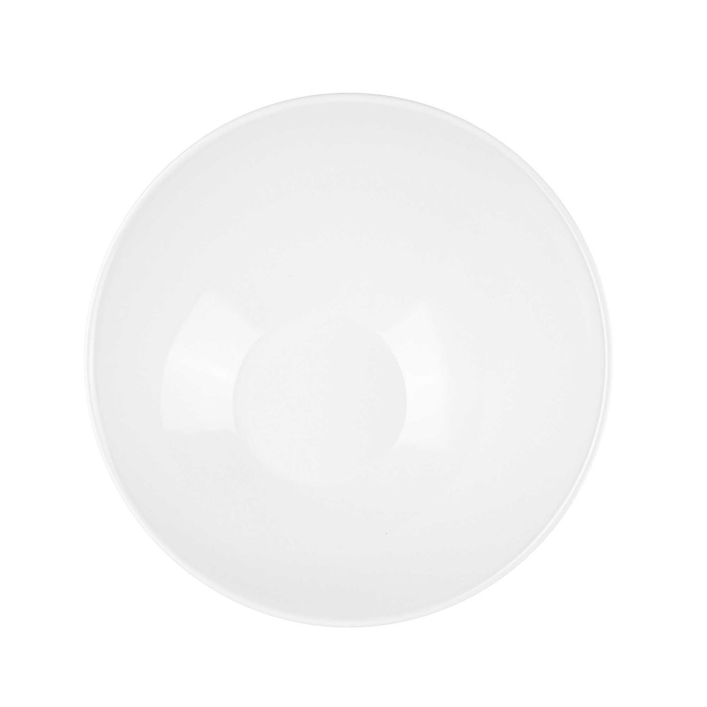 Voga 22 oz Round White Melamine Wide Bowl - Incline Face - 9" x 9" x 2" - 2 count box