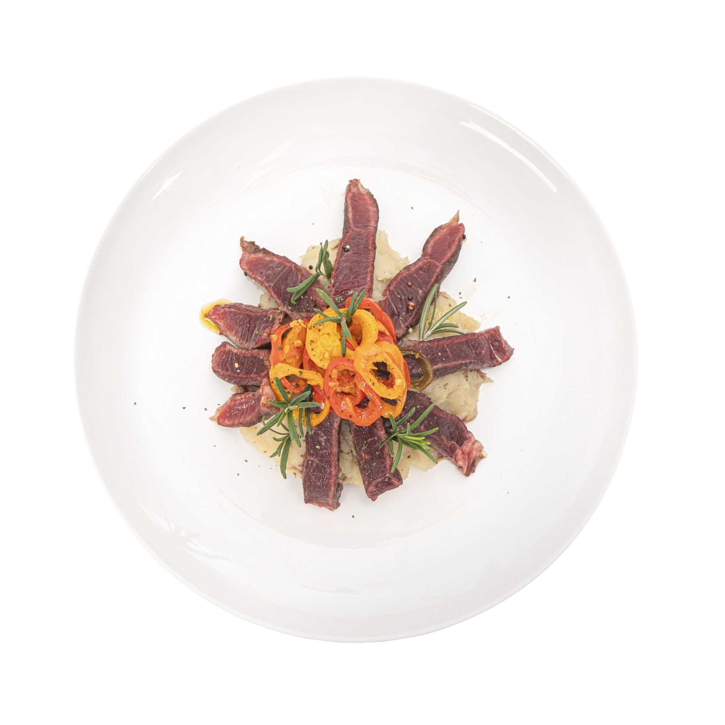 Voga Round White Melamine Extra Large Plate - Classic, Rimless - 12" x 12" x 1 1/4" - 10 count box