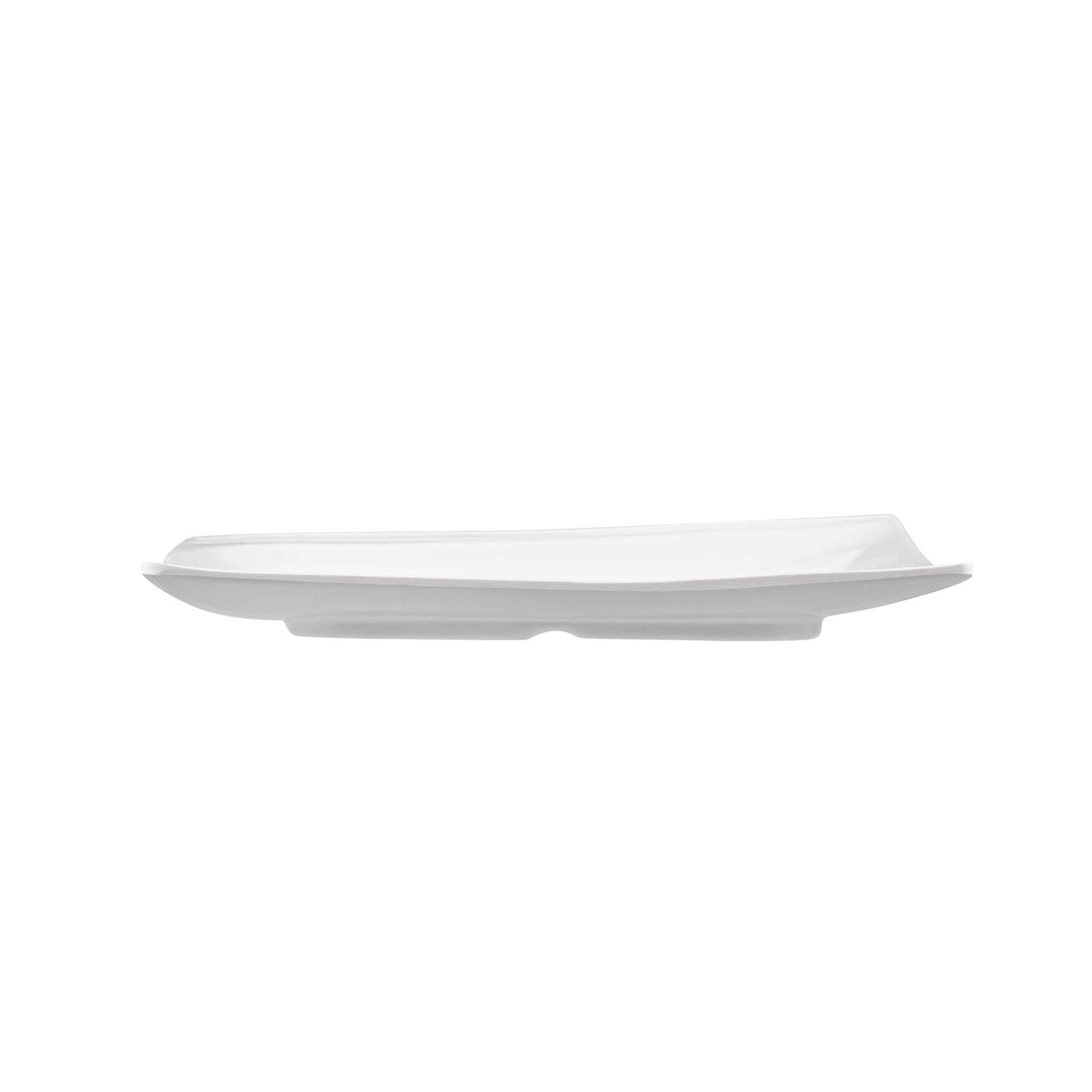 Voga Square White Melamine Small Plate - Flare - 8" x 8" x 3/4" - 10 count box