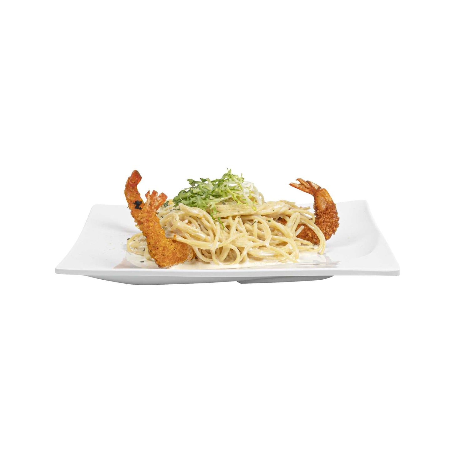 Voga Square White Melamine Medium Plate - Flare - 10" x 10" x 3/4" - 10 count box