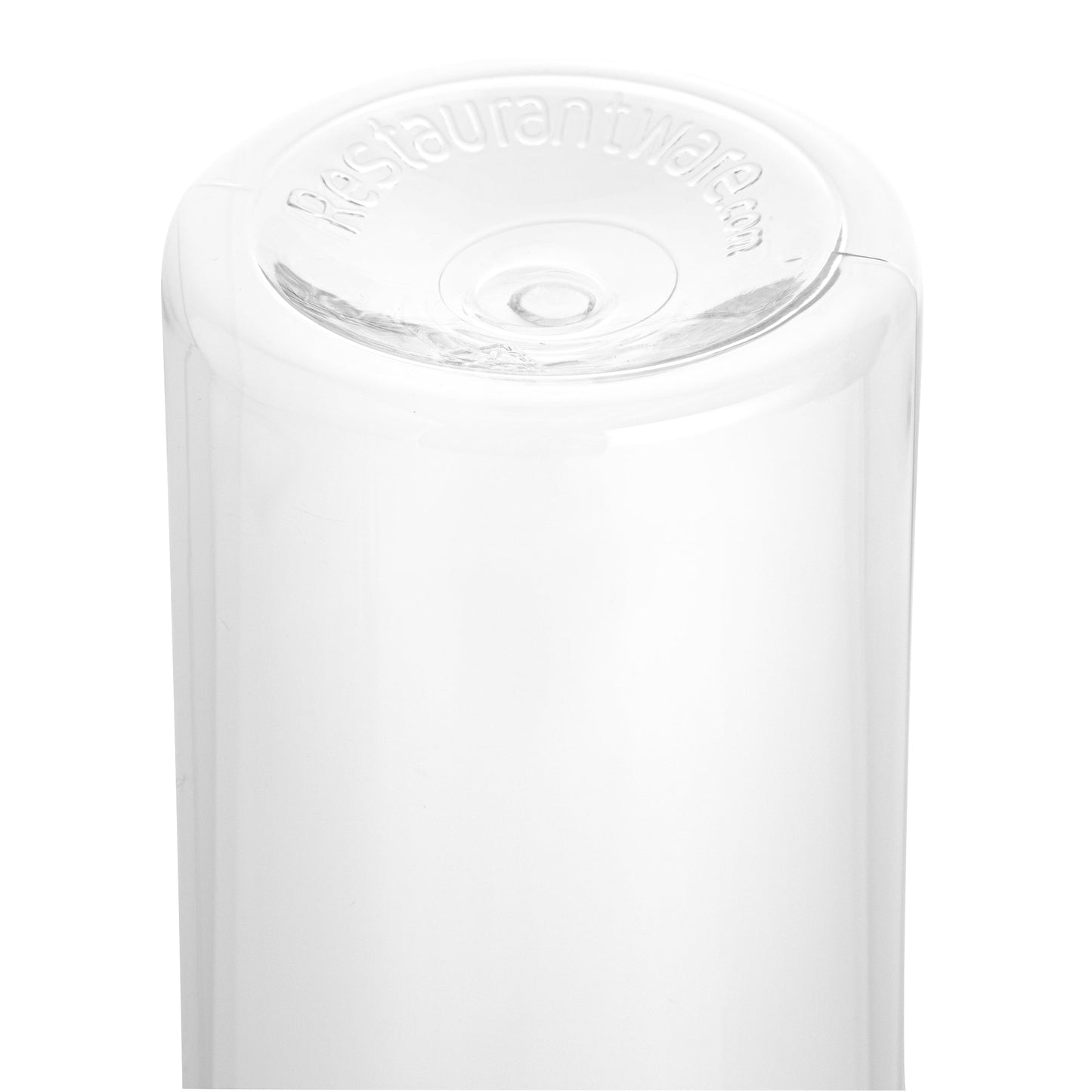 Bottle Tek 16 oz Round Clear Plastic Cold Pressed Juice Bottle - with Safety Cap - 2 1/4" x 2 1/4" x 8 1/4" - 100 count box