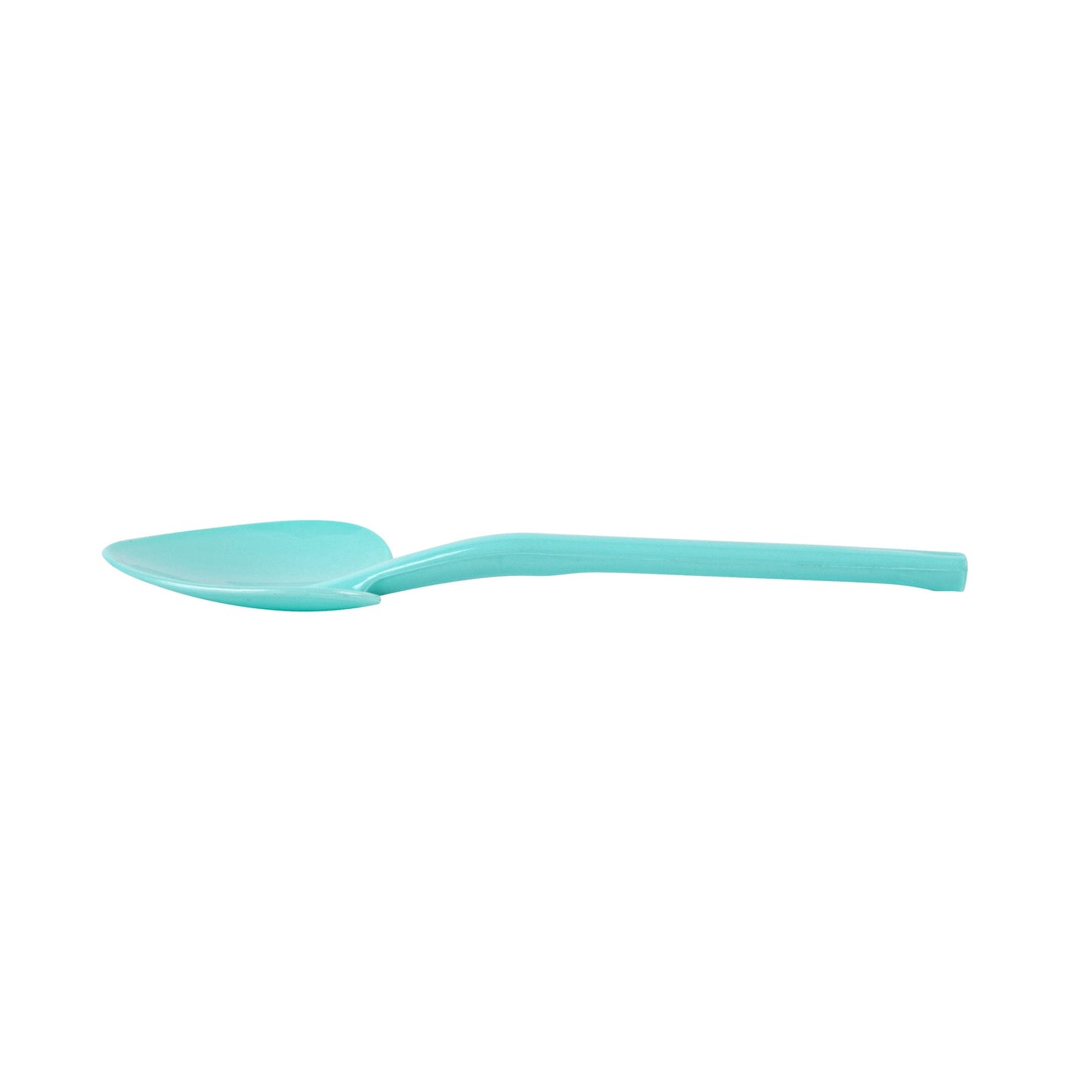 Coppetta Teal Plastic Love Shovel Spoon - 3 1/2" x 1 1/4" - 500 count box