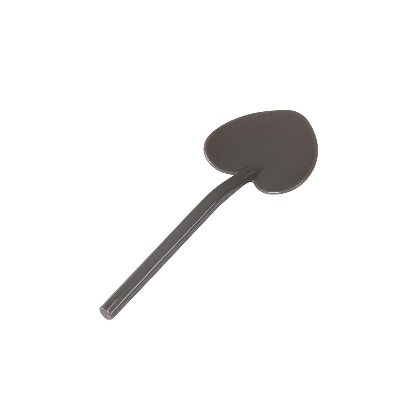 Coppetta Fashion Gray Plastic Love Shovel Spoon - 3 1/2" x 1 1/4" - 100 count box