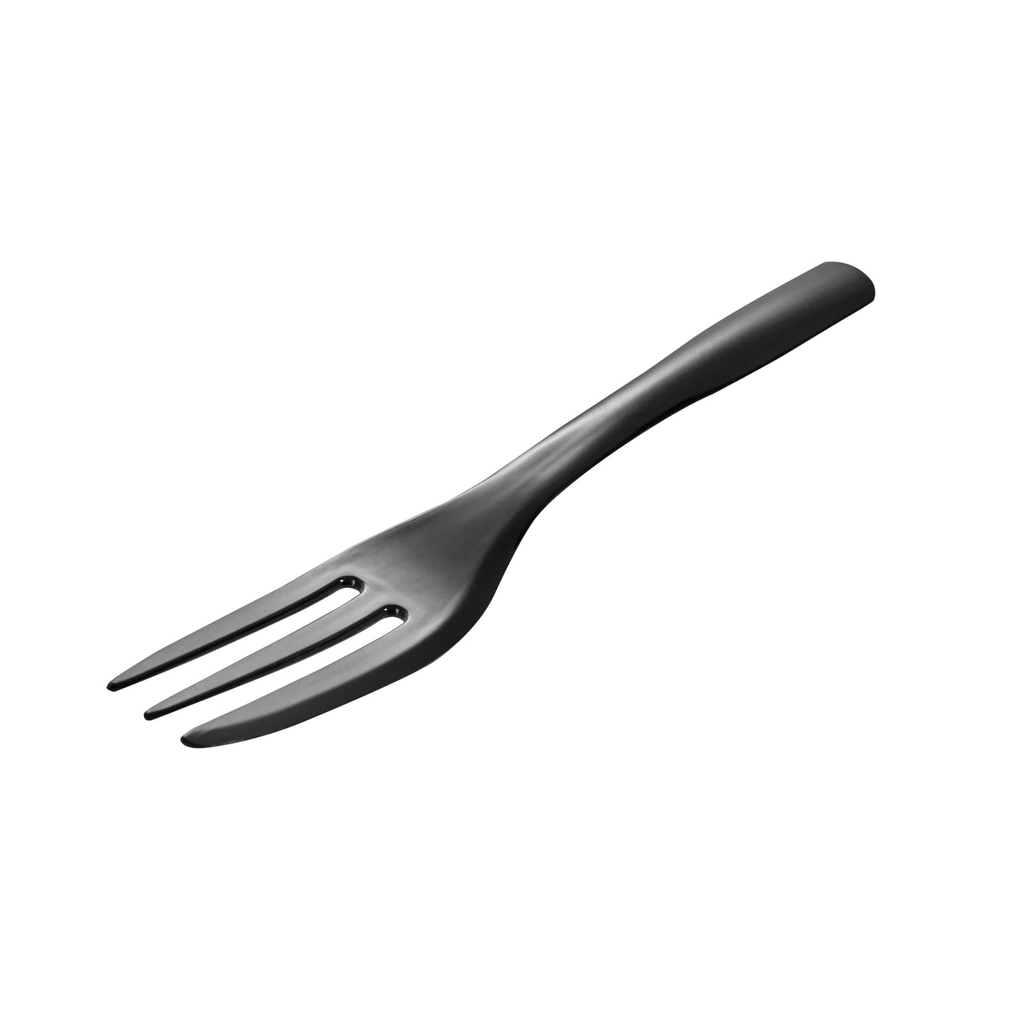 Coppetta Black Plastic Cake Fork with Knife Edge - 4" x 3/4" - 500 count box