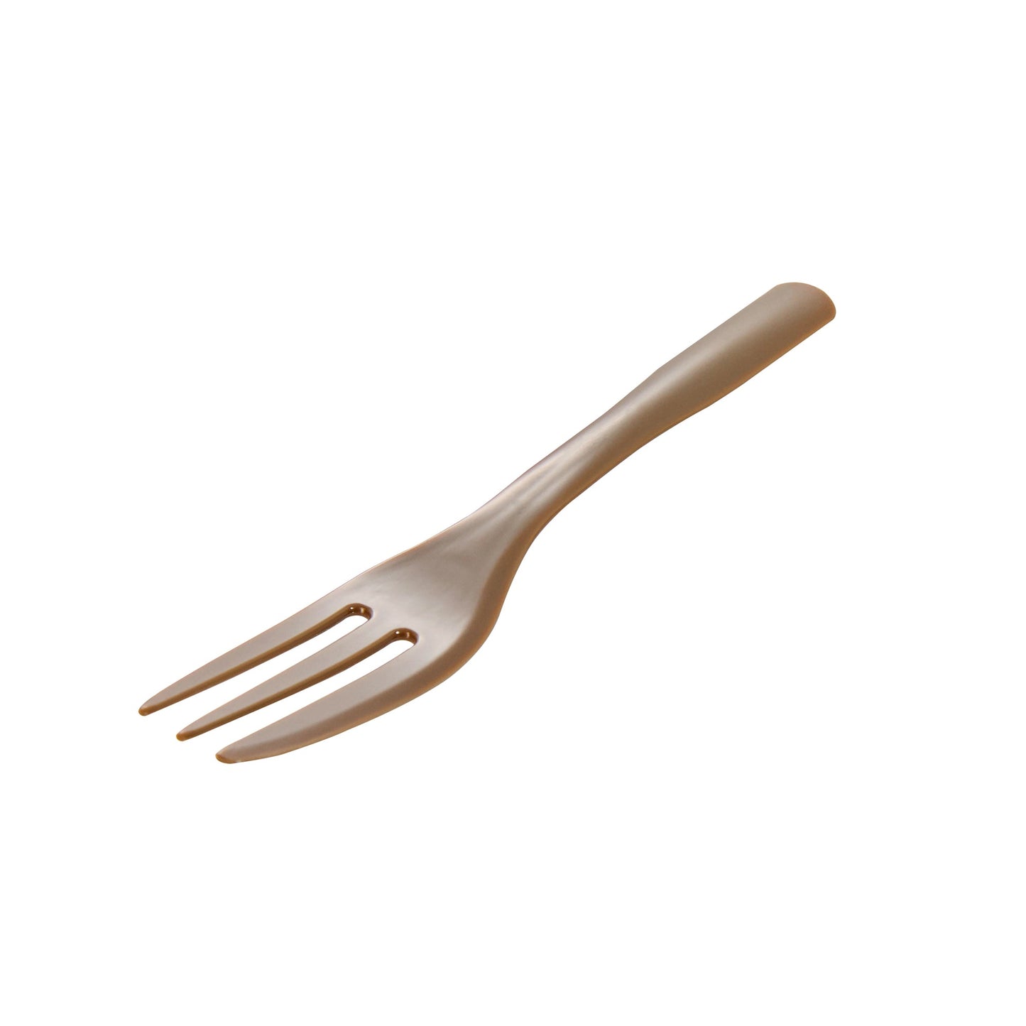 Coppetta Fashion Gray Plastic Cake Fork with Knife Edge - 4" x 3/4" - 500 count box