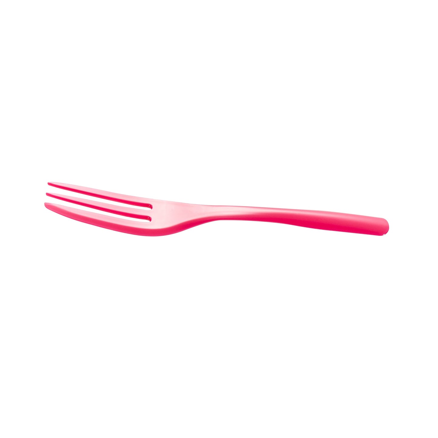 Coppetta Magenta Plastic Cake Fork with Knife Edge - 4" x 3/4" - 500 count box