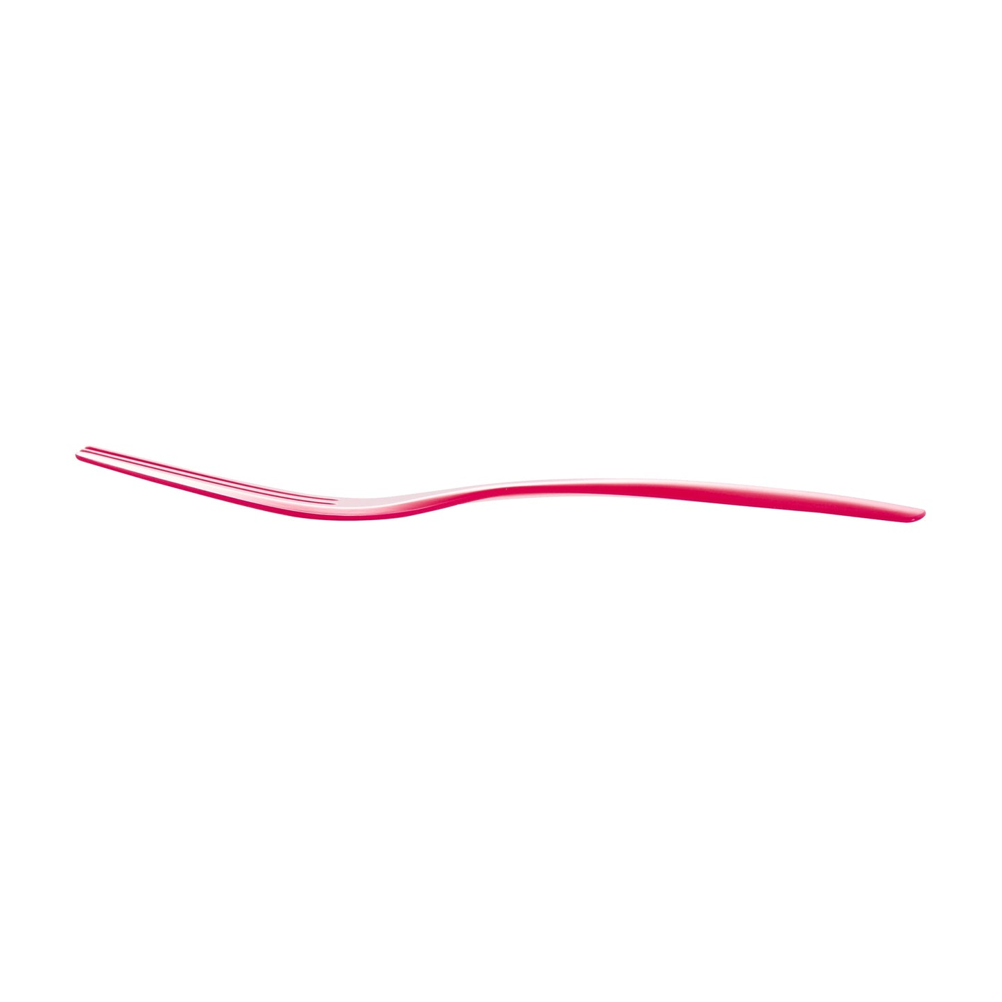 Coppetta Magenta Plastic Cake Fork with Knife Edge - 4" x 3/4" - 500 count box