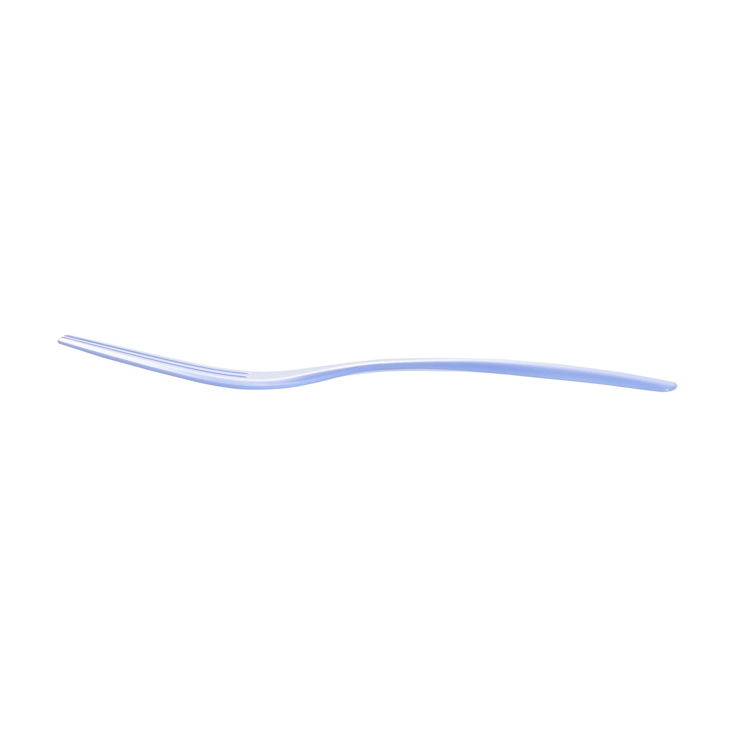 Coppetta Periwinkle Plastic Cake Fork with Knife Edge - 4" x 3/4" - 100 count box