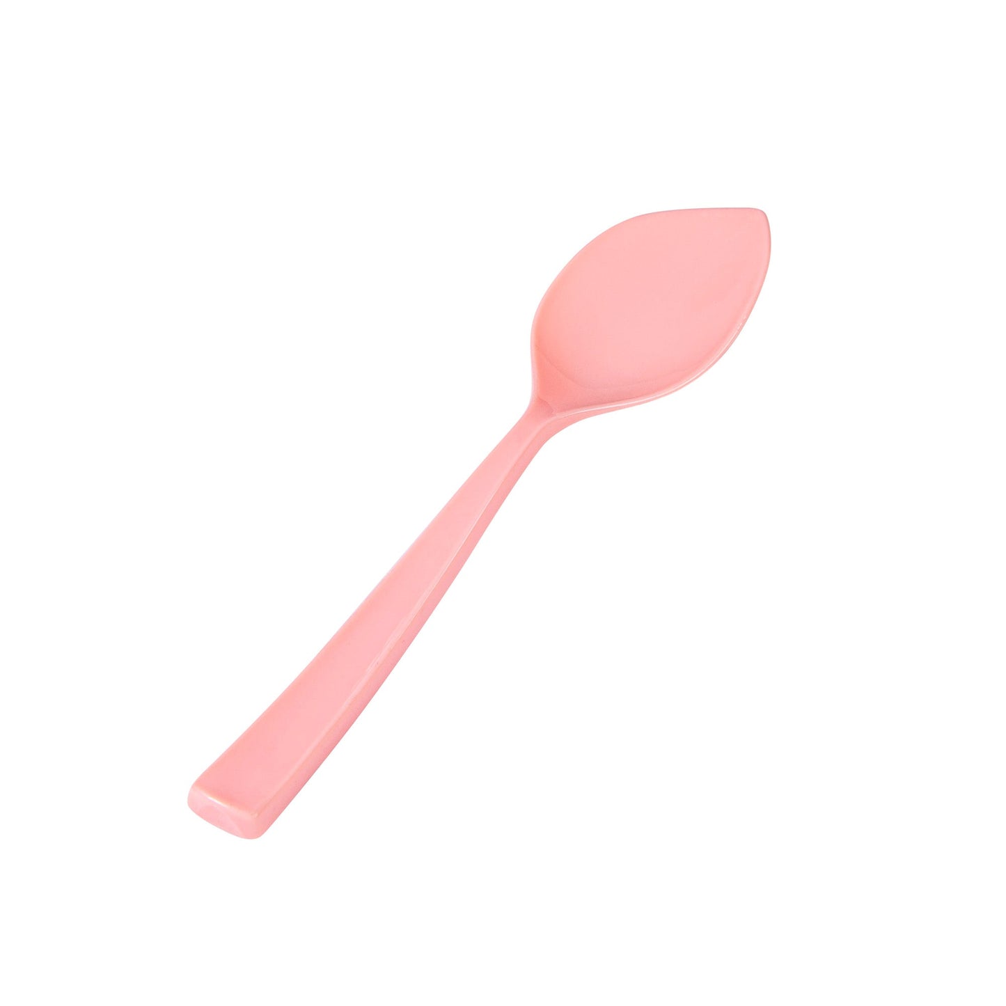 Coppetta Coral Plastic Petal Spoon - 4 1/2" x 1" - 500 count box