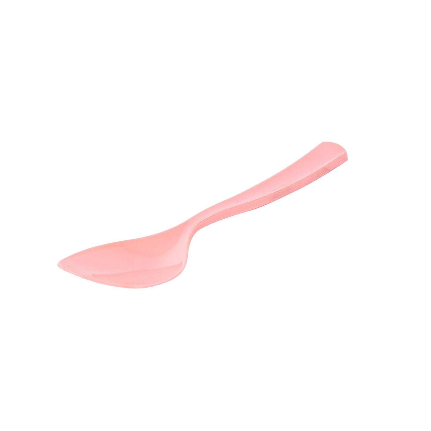 Coppetta Coral Plastic Petal Spoon - 4 1/2" x 1" - 500 count box