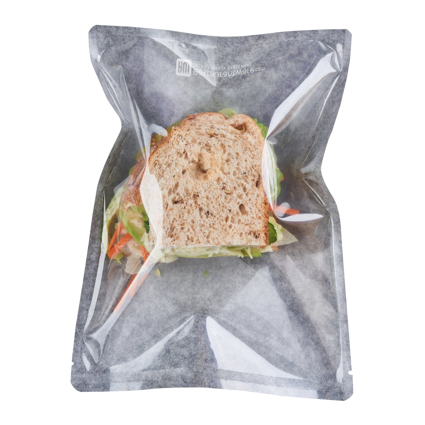 Bag Tek Black Plastic Medium Sandwich and Snack Bag - Heat Sealable - 8 3/4" x 6 1/2" - 100 count box