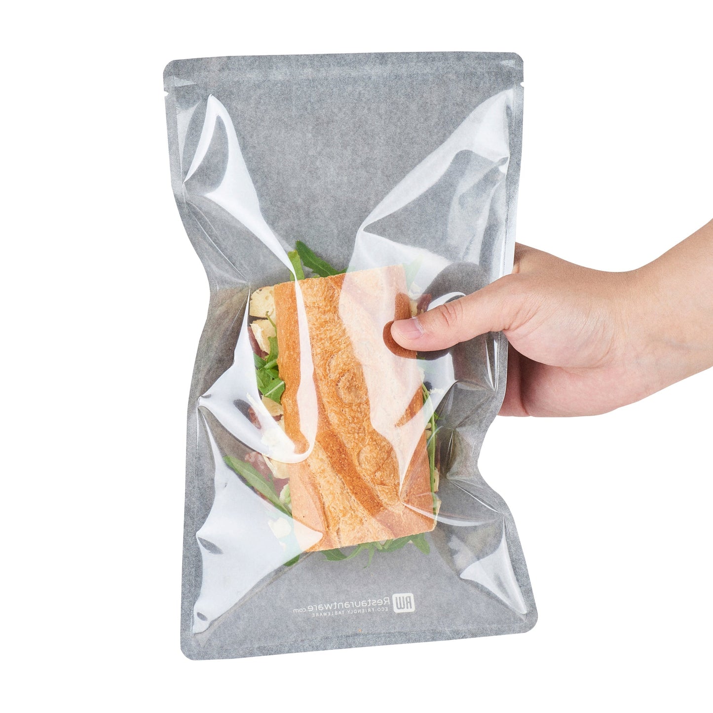 Bag Tek Black Plastic Large Sandwich and Snack Bag - Heat Sealable - 11 1/2" x 6 3/4" - 100 count box