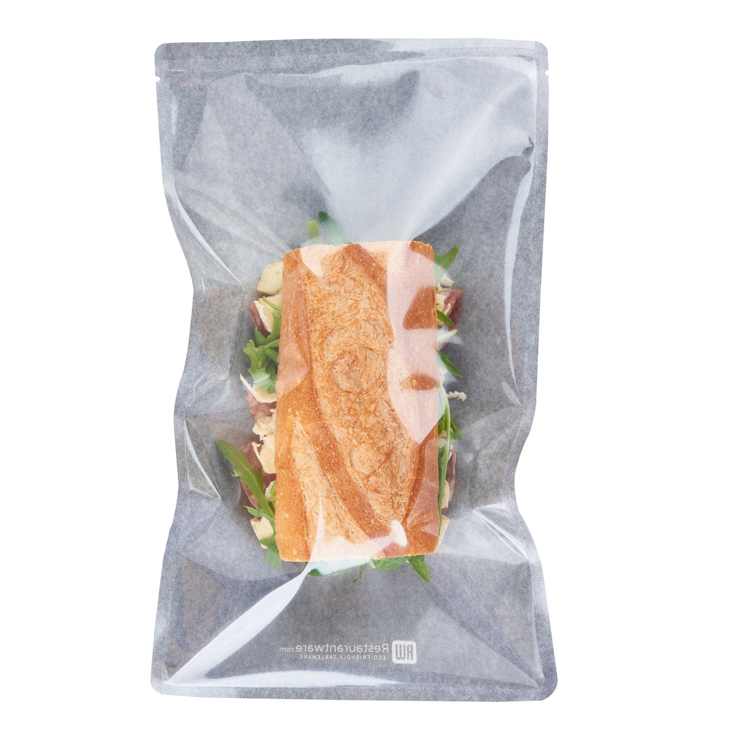 Bag Tek Black Plastic Large Sandwich and Snack Bag - Heat Sealable - 11 1/2" x 6 3/4" - 100 count box
