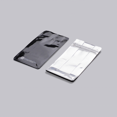 Bag Tek Black Plastic Small Snack Bag - Double Seal, Rip Lock, Heat Sealable - 8" x 4" x 2 1/2" - 100 count box