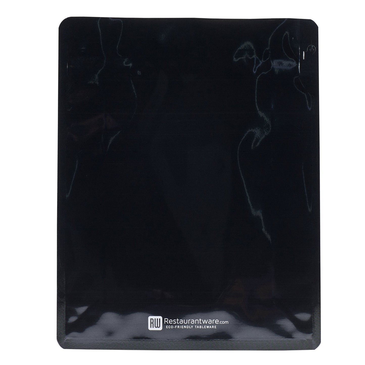 Bag Tek Black Plastic Large Snack Bag - Double Seal, Rip Lock, Heat Sealable - 9 1/2" x 7 1/2" x 2 3/4" - 100 count box