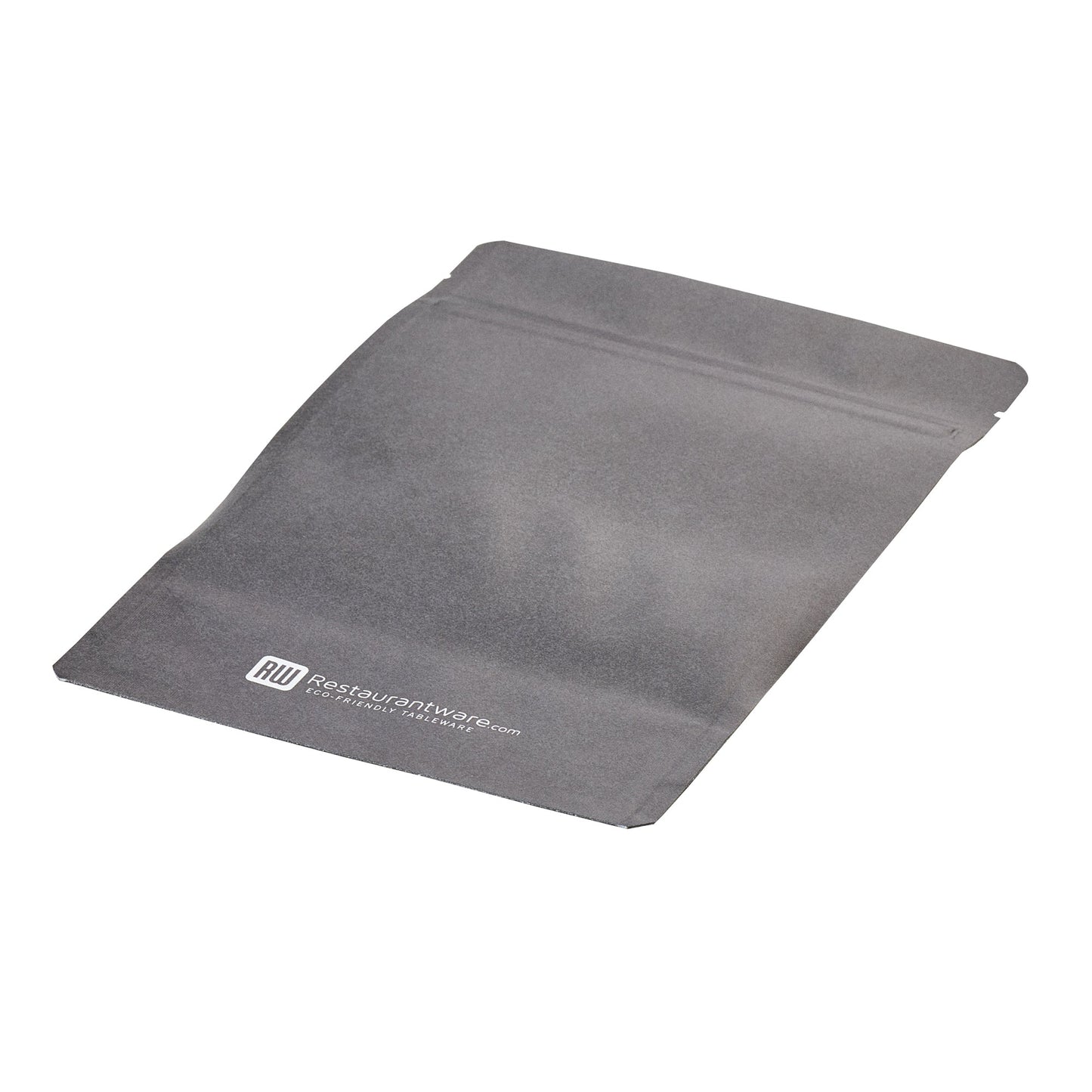 Bag Tek Black Plastic Medium Window Bag - Heat Sealable - 8" x 5" x 1 3/4" - 100 count box