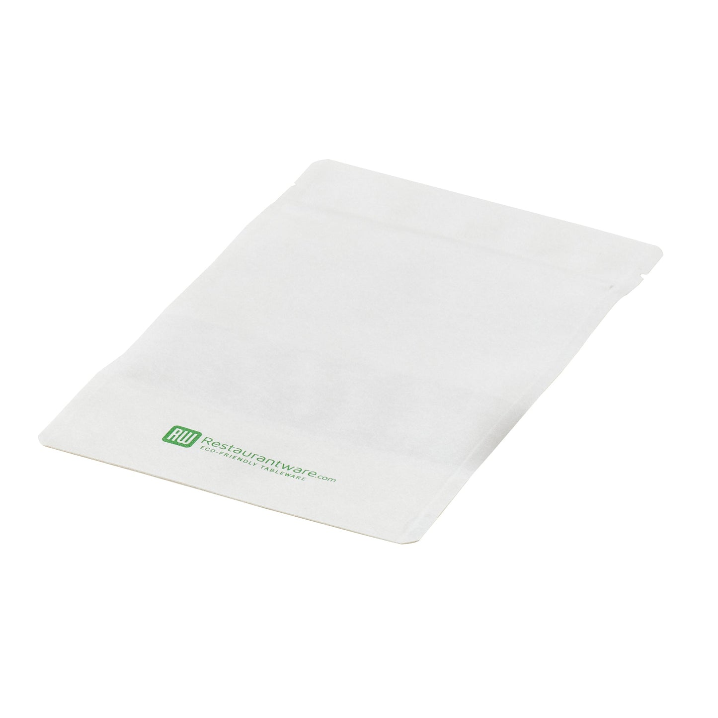 Bag Tek White Plastic Medium Window Bag - Heat Sealable - 8" x 5" x 1 3/4" - 100 count box