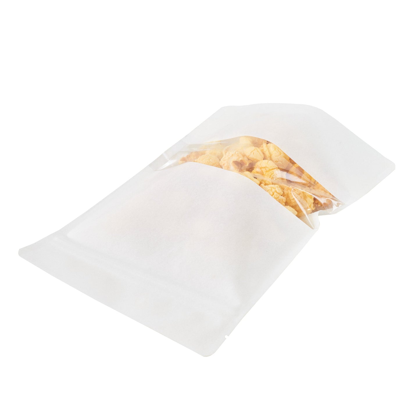 Bag Tek White Plastic Large Window Bag - Heat Sealable - 9" x 6" x 1 1/2" - 100 count box