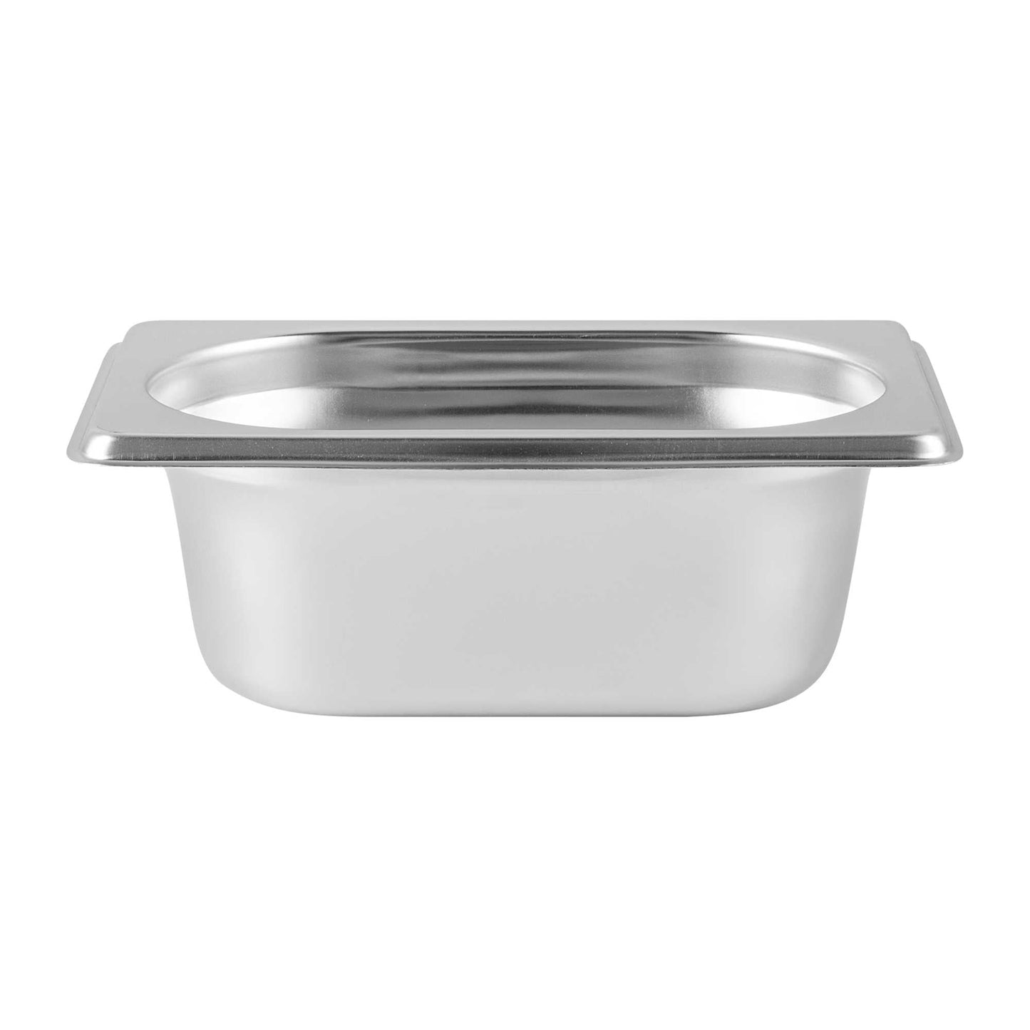Met Lux Rectangle Stainless Steel 1/9 Size Steam Table Pan 2.5 Inch Deep - Anti Jam - 1 count box