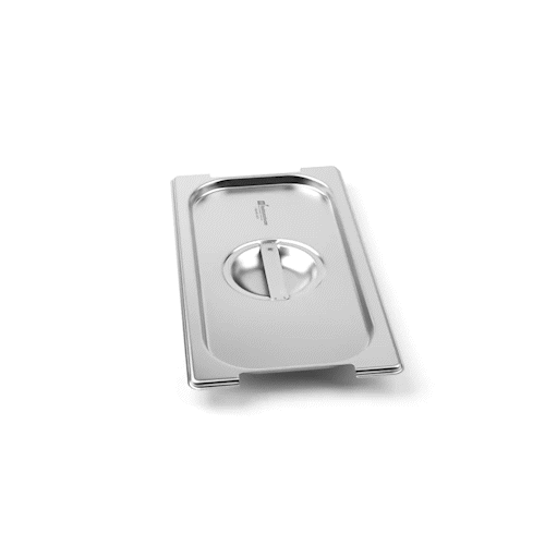 Met Lux Rectangle Stainless Steel Lid - Fits 1/3 Size Steam Table Pan - 1 count box