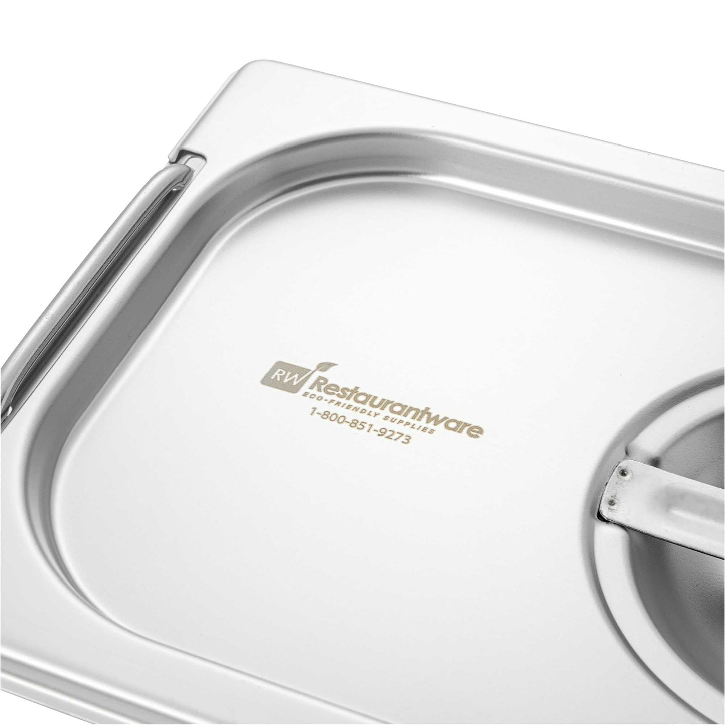 Met Lux Rectangle Stainless Steel Lid - Fits 1/3 Size Steam Table Pan - 1 count box