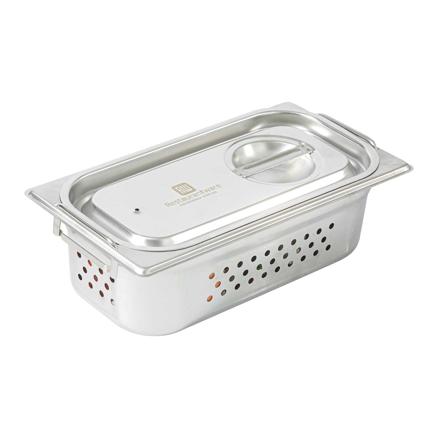 Met Lux Rectangle Stainless Steel Travel Lid - Fits 1/3 Size Steam Table Pan - 1 count box