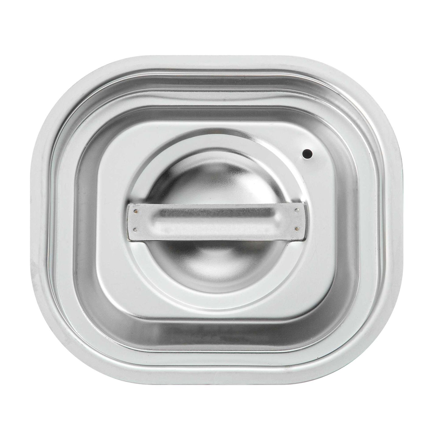 Met Lux Rectangle Stainless Steel Travel Lid - Fits 1/6 Size Steam Table Pan - 1 count box