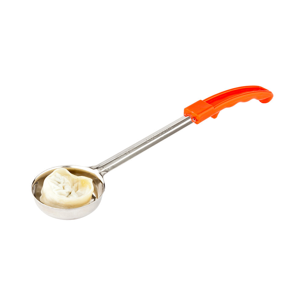 Met Lux 2 oz Stainless Steel Spoodle - Perforated, with Red Handle - 1 count box