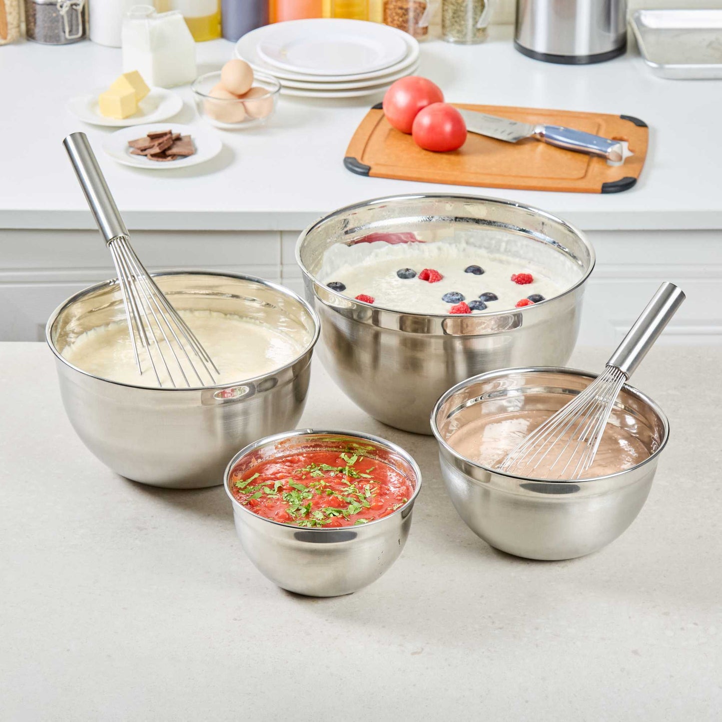 Met Lux 6 qt Stainless Steel Premium German Mixing Bowl - 1 count box