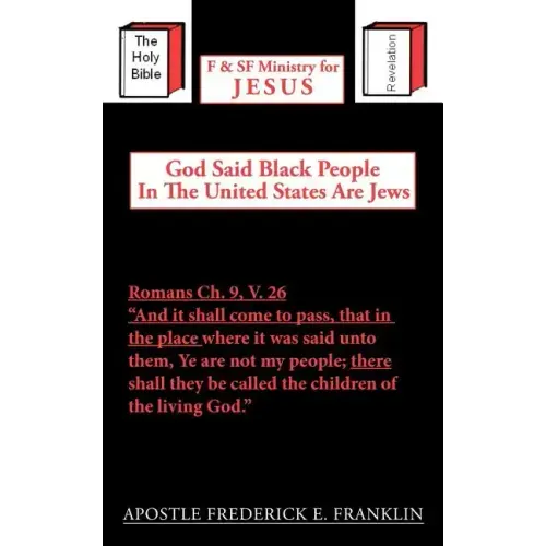 God Said Black People In The United States Are Jews
