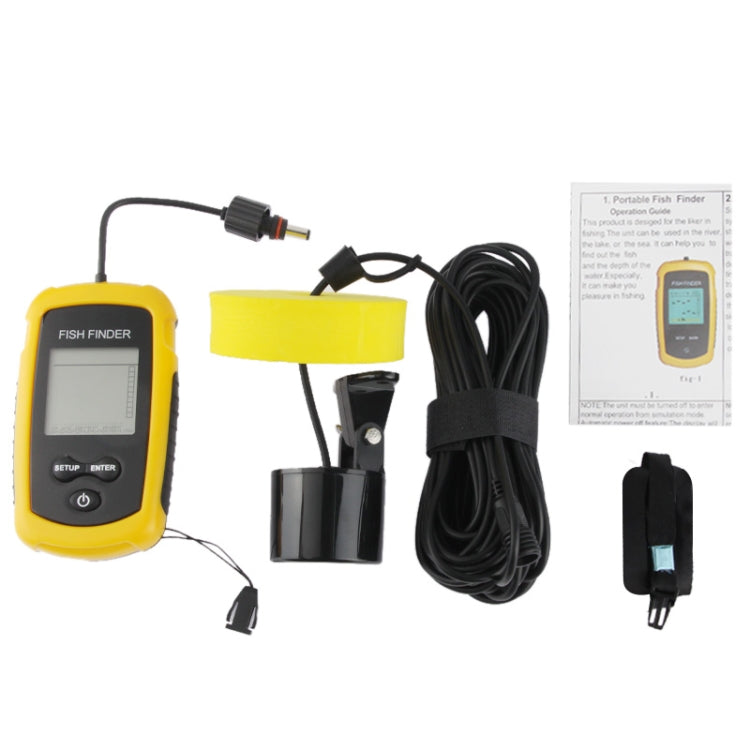 Portable Fish Finder with 2.0 inch Display, Depth Readings From 2.0 to 328ft (0.6-100m), Operating Range:0.6-100m