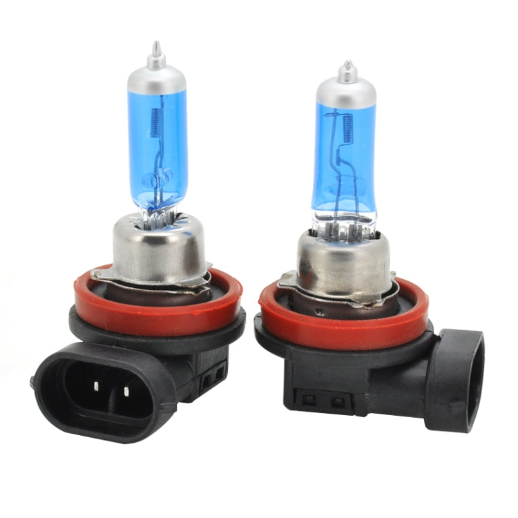 H11 Halogen Car Headlight, 2400 Lumens White Light, 12V / 100W 6000K, H11