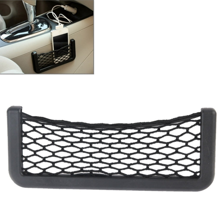 Car Net Pockets 20cm x 8cm Automotive Storage String Bag with Adhesive, 20 x 8cm