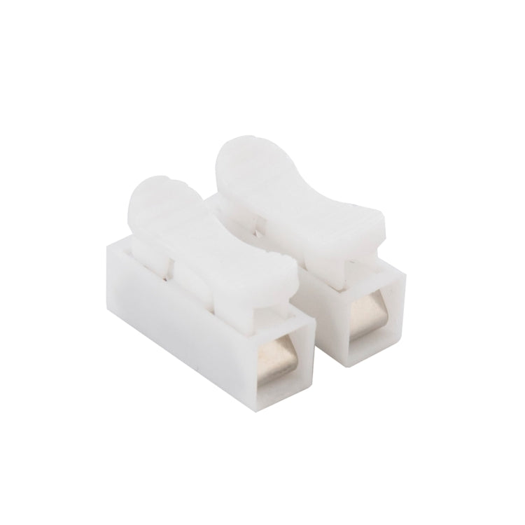 100 PCS 2 Way Push Quick Cable Connector Terminal Wiring Terminal 220V 2A