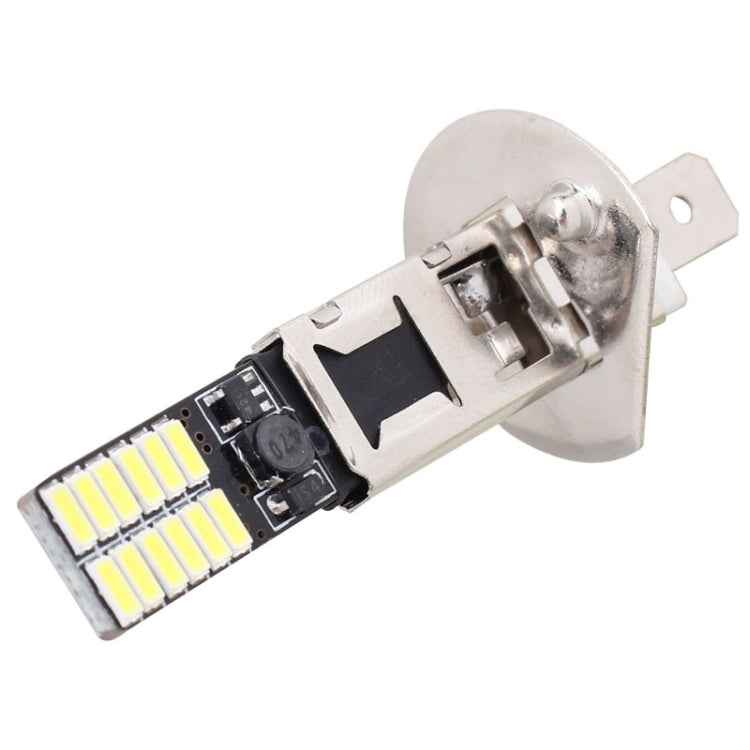 2 PCS H1 4.8W 720LM 6500K White Light 24 LED SMD 4014 Error-Free Canbus Car Clearance Lights Lamp, DC 12V, H1+4.8W 720LM/6500K