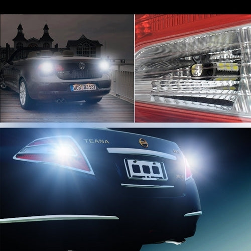 2 PCS 1156/BA15S 3W White 66 LED SMD 2835 Brake Light for Vehicles, DC 12V, 1156