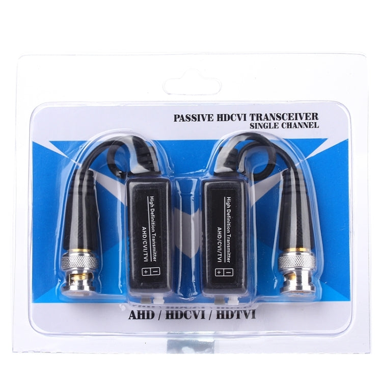 2 PCS HD 205C Coaxial CVI/TVI/AHD 1CH Passive Transceiver Video Balun