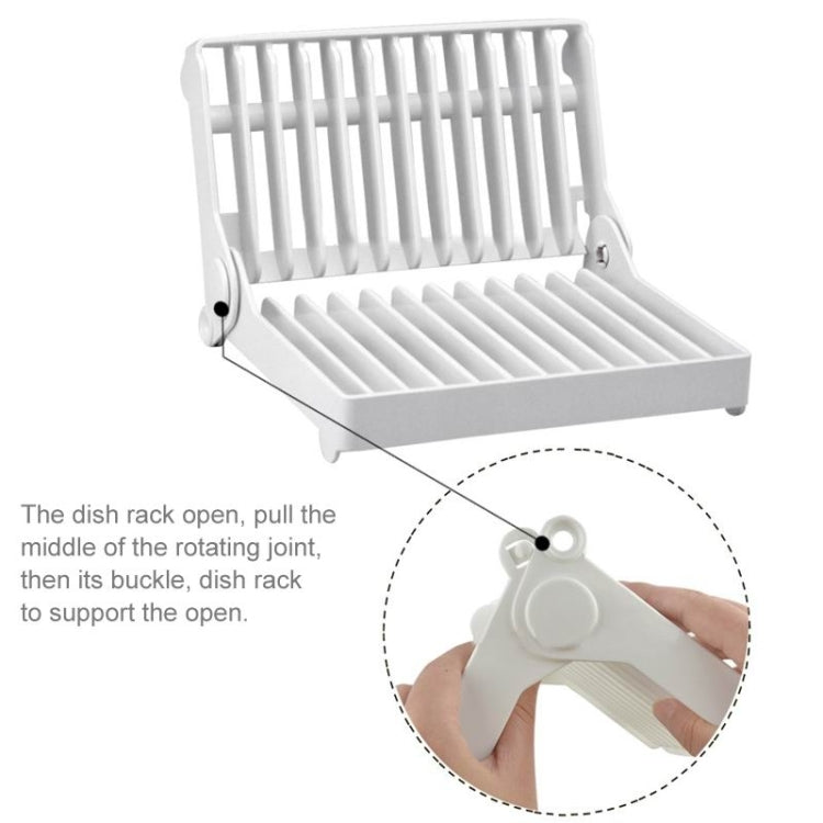 Foldable Dish Drip Rack Plate Holder, Plate Holder