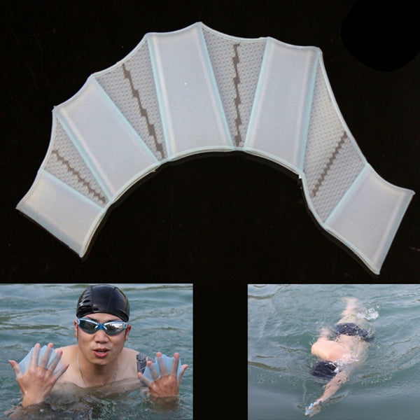 Silicone Swimming Web Fins Hand Flippers Training Gloves, L, Size: L Green, Size: L Blue, Size: L Magenta