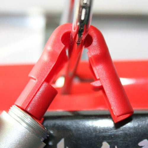 12 PCS Red ABS Display Hook / Security Lock Hook, 5.0mm Lock Hook Red, 6.0mm Lock Hook Red