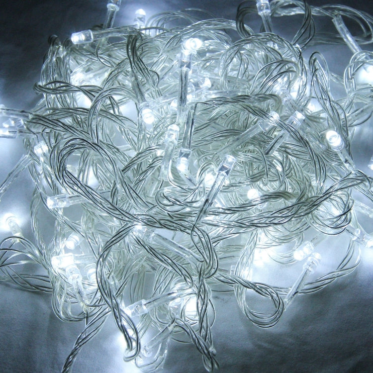 For Christmas Party, 100 LED White Light, with 8 Functions Controller, 220V, UK Plug