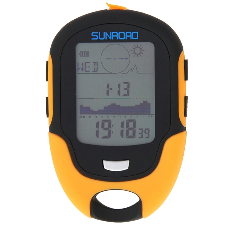 SUNROAD Multifunction LCD Digital Altimeter with Compass & Barometer & Thermometer & Hygrometer & Weather Forecast & LED Torch and Clock, Multifunction
