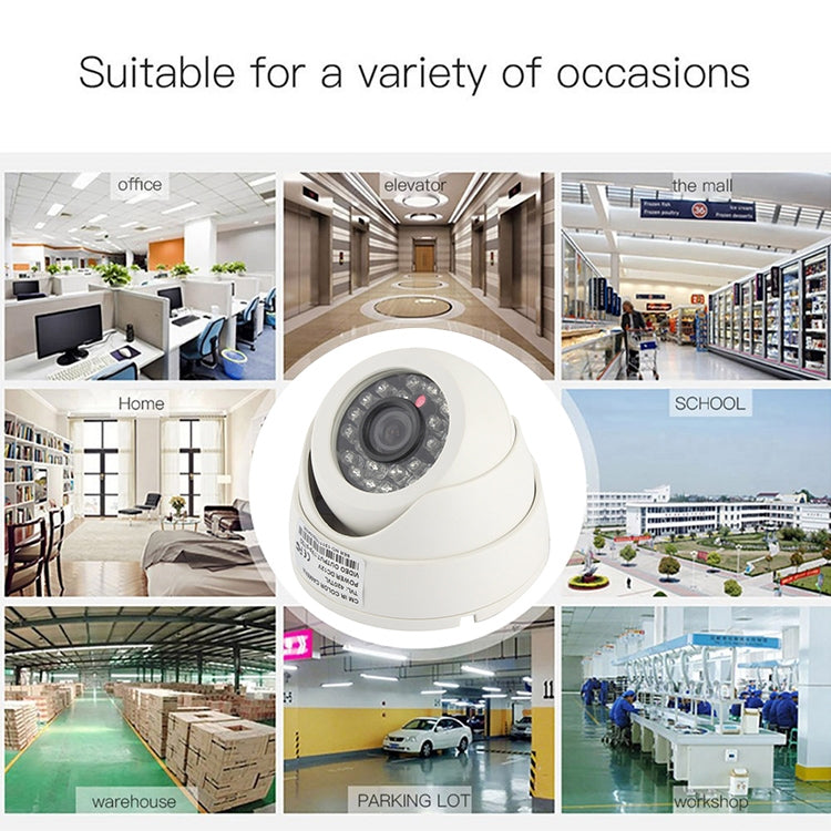 CMOS 420TVL 3.6mm Lens ABS Material Color Infrared Camera with 24 LED, IR Distance: 20m